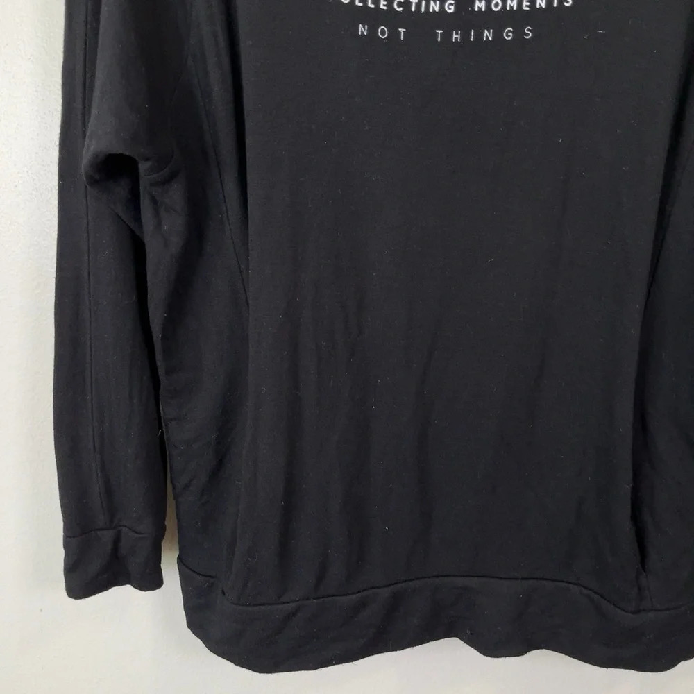 Good hYouman Bailey Collect Moements Not Things Cow Neck Hoodie - Picture 8 of 15